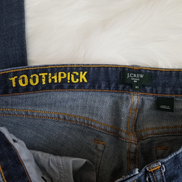 J Crew Toothpick Dark Wash Skinny Jeans - Picture 3 of 5
